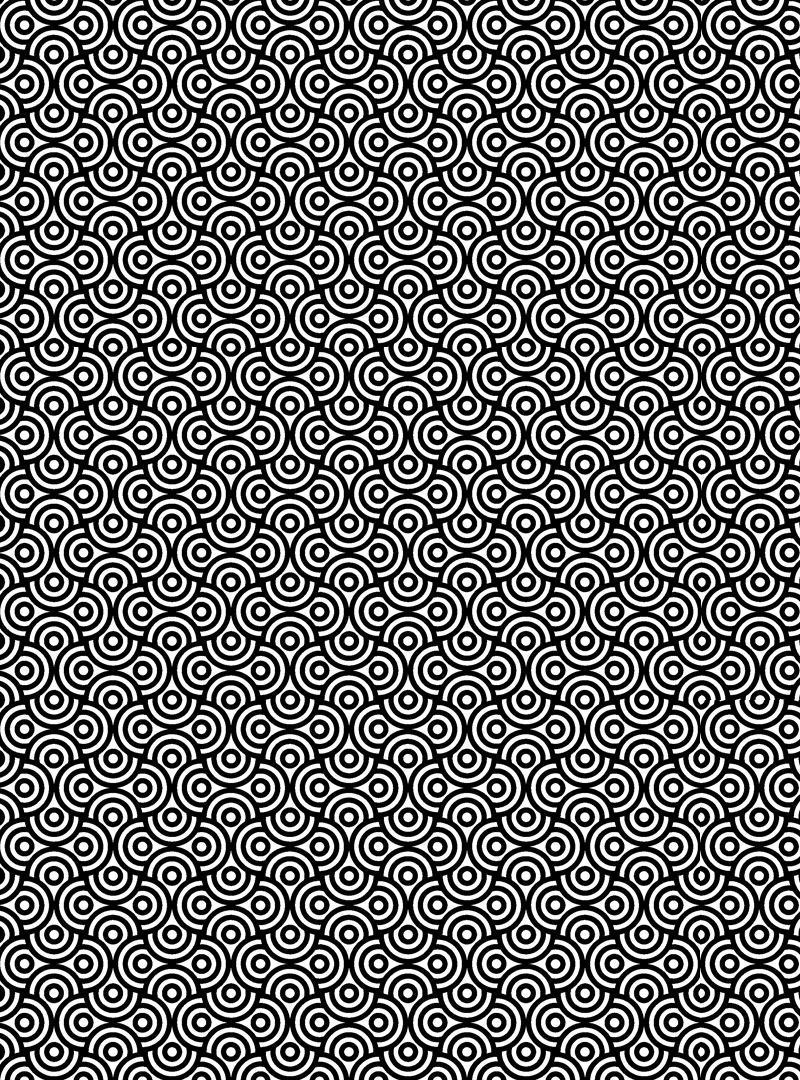 Print Abstract voor volwassenen kleurplaat